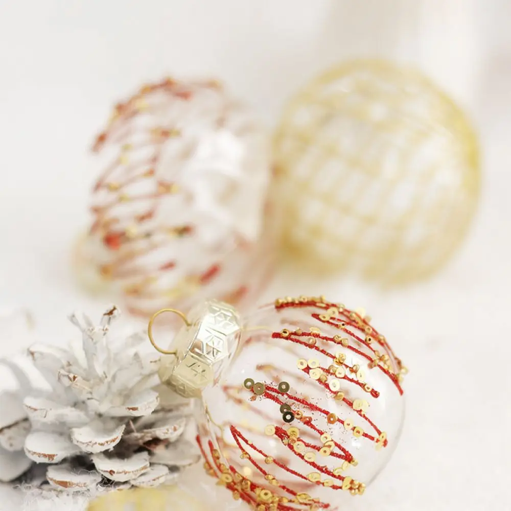 Plastic Hanging Ornaments For Christmas Tree Decor Festive Holiday Party Ball Ornament Set Home Decoration Kit
