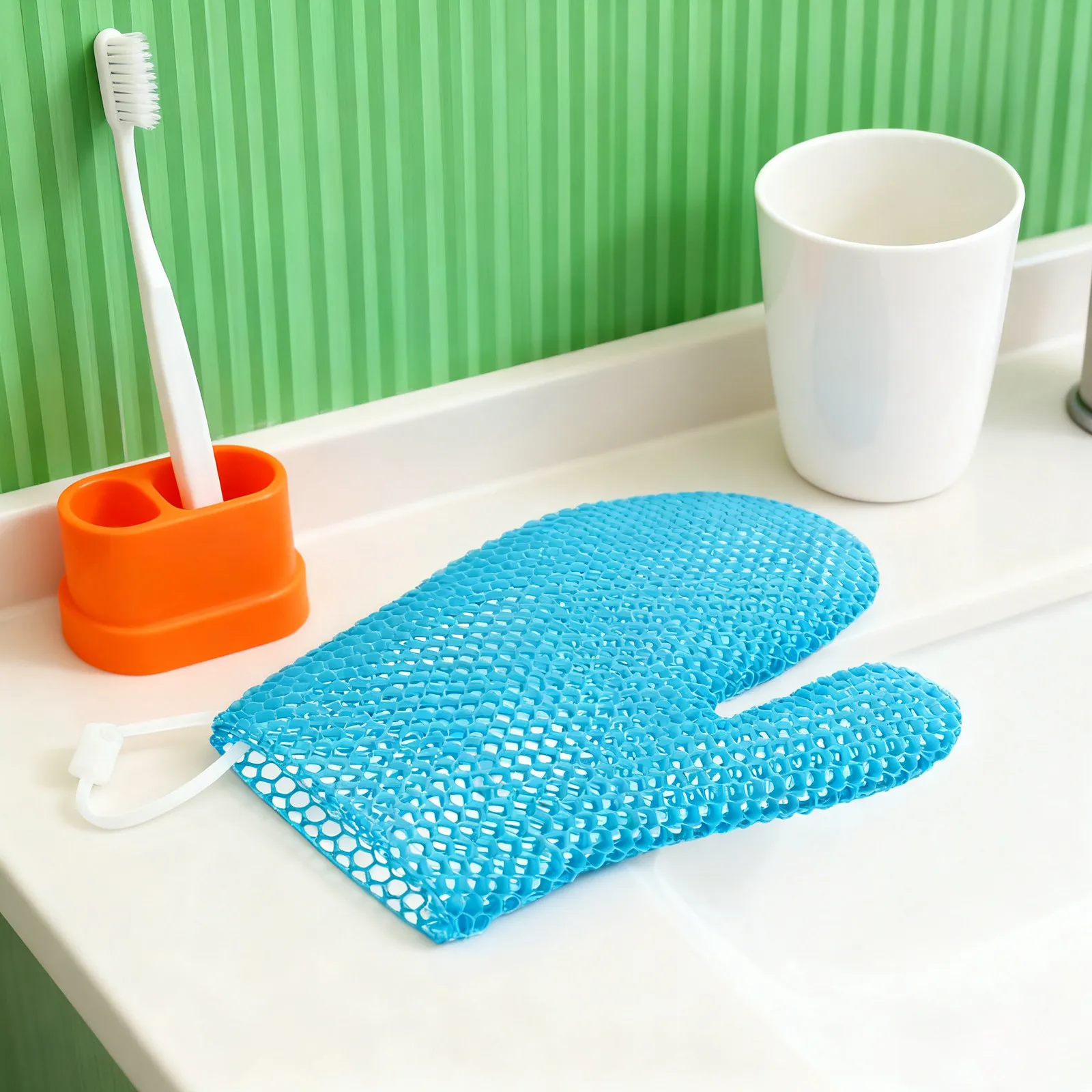 Honeycomb Body Cleaning Mitt Exfoliating Shower Gloves Deep Cleaning Bath Scrubber Glove Body Exfoliator Scrubber Mitt