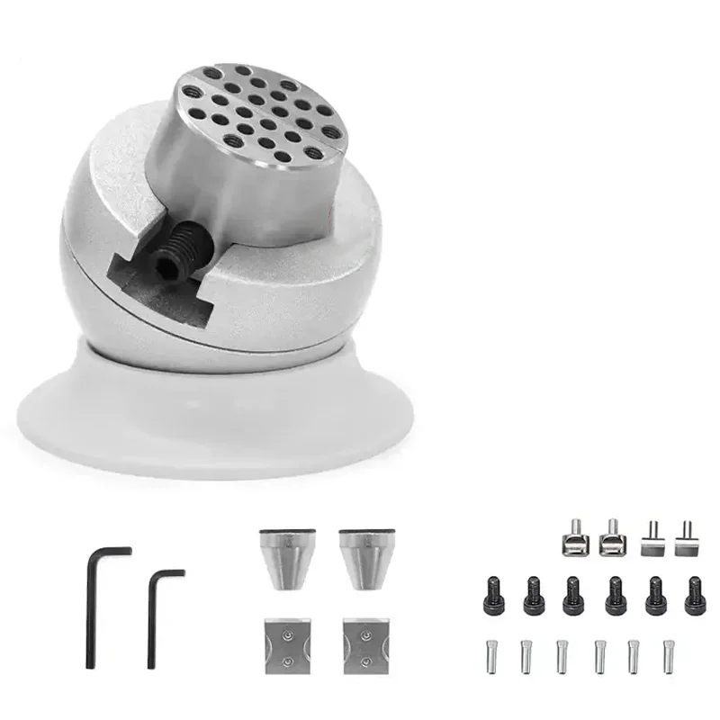 High Quality Mini 3" Jewelry Engraving Block Vise 360 Rotation Adjustable Holder Clamp Kit Engraving Ball Vise with Attachments