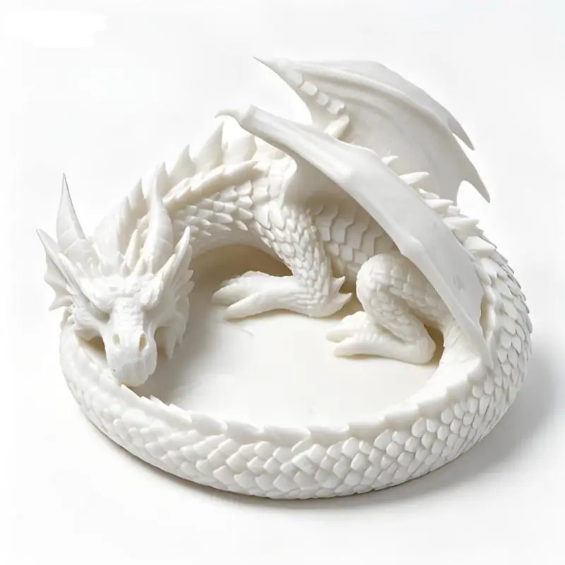 3D Printed Dragon Multipurpose Storage Tray Creative Desktop Organizer for Jewelry Earring Key Coffee Table Home Decor Gift