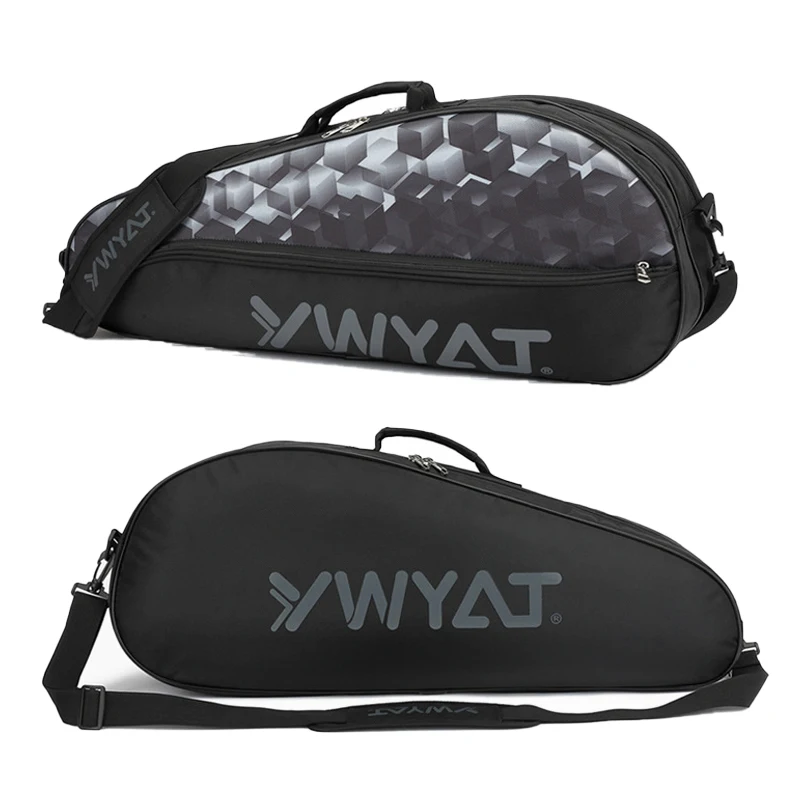 Badminton Bag for Racquets, Crossbody Shoulder Tennis Bag with Double Layer Graffiti DesigUnisex Sports Bag for Men Women