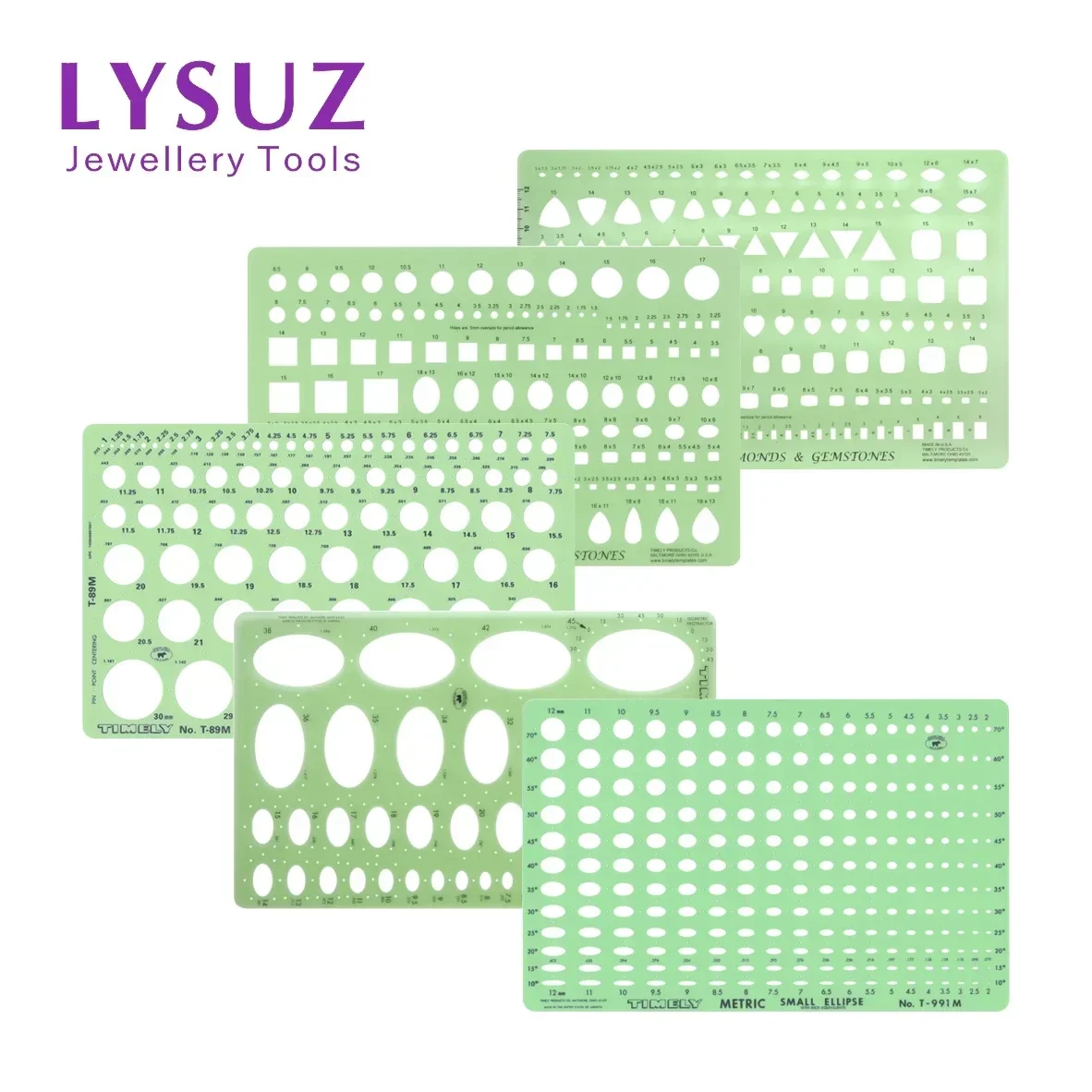 Timely Jewelry Design Template Diamond Gemstone Drafting Professional Designer Tools Supplies T-777-1 T-777-2