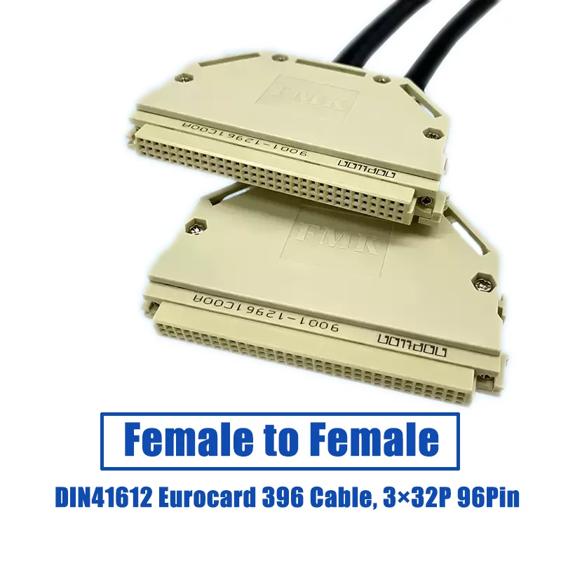 Euro 396 96 Core Extension Cable 3Rows 32Pin Female-Female DIN41612 Jumper Cable