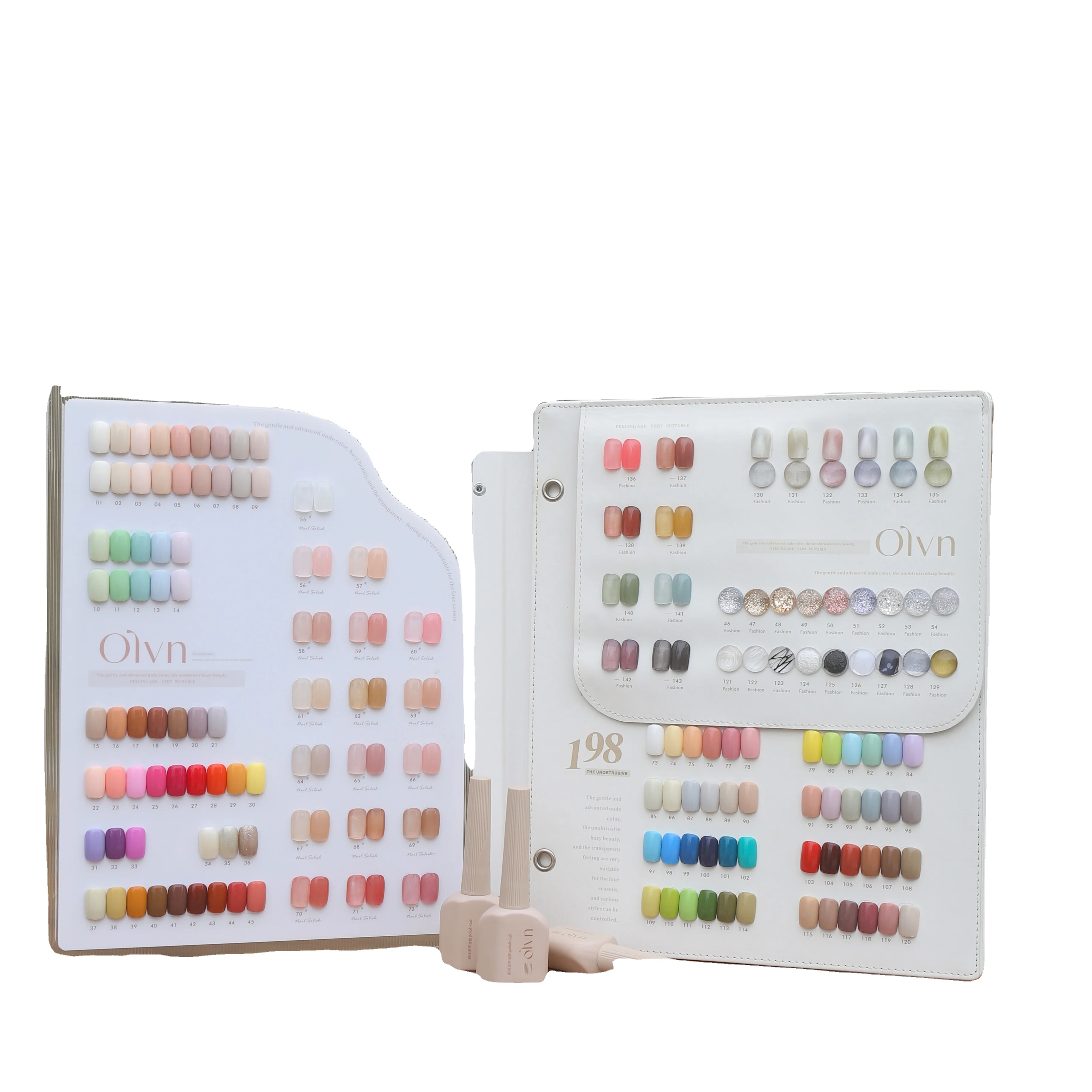 OLVN 198 colors Nail gel set New model 2025 Nail salon Non-toxic Uv gel Nail art kit Jelly Eco-friendly vegetable glue Wholesale