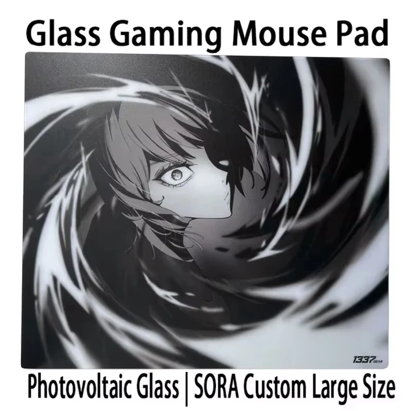 New For P-PANPAD Glass Mouse Pad YUME Japan Anime Desk Glass Mat Micro-etched FPS E-sports Gaming Mousepad Customizable Replic