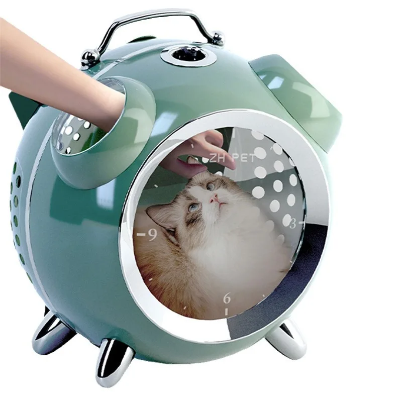 Cat Transport Carrier Cat Bag Portable Pet Backpack for Going Out Space Capsule Carry By Hand Pet Carrying Supplies Cat Supplies