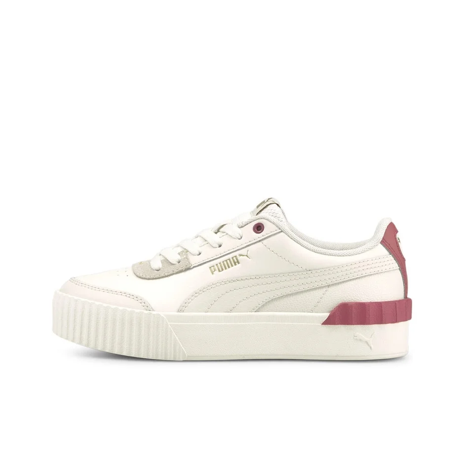PUMA Carina Lift Skateboard Shoes Women's Low Top Ivory White 373031-12