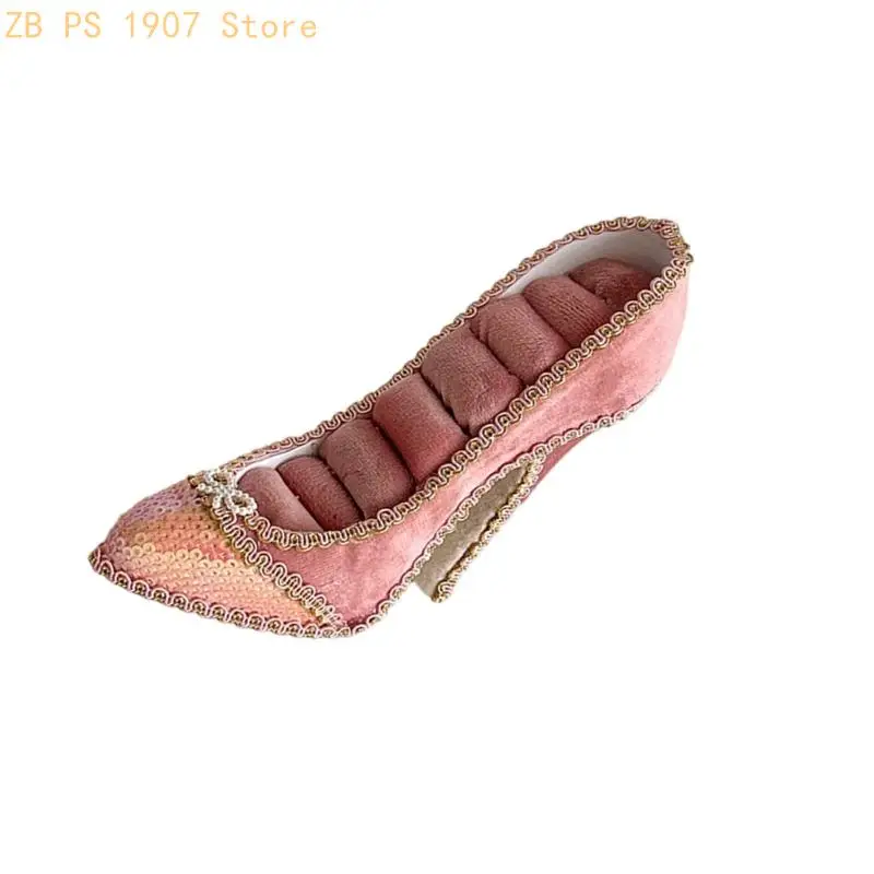 Unique High Heel Themed Jewelry Holder With Soft Interior For Protective 55KA
