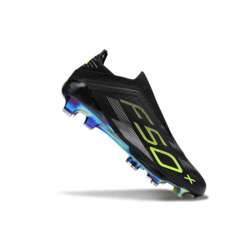 Laceless High Quality Mens Soccer Shoes - Outdoor FG Football Shoes Men/Youth, Training Sneakers (Chuteira Campo) 39-45