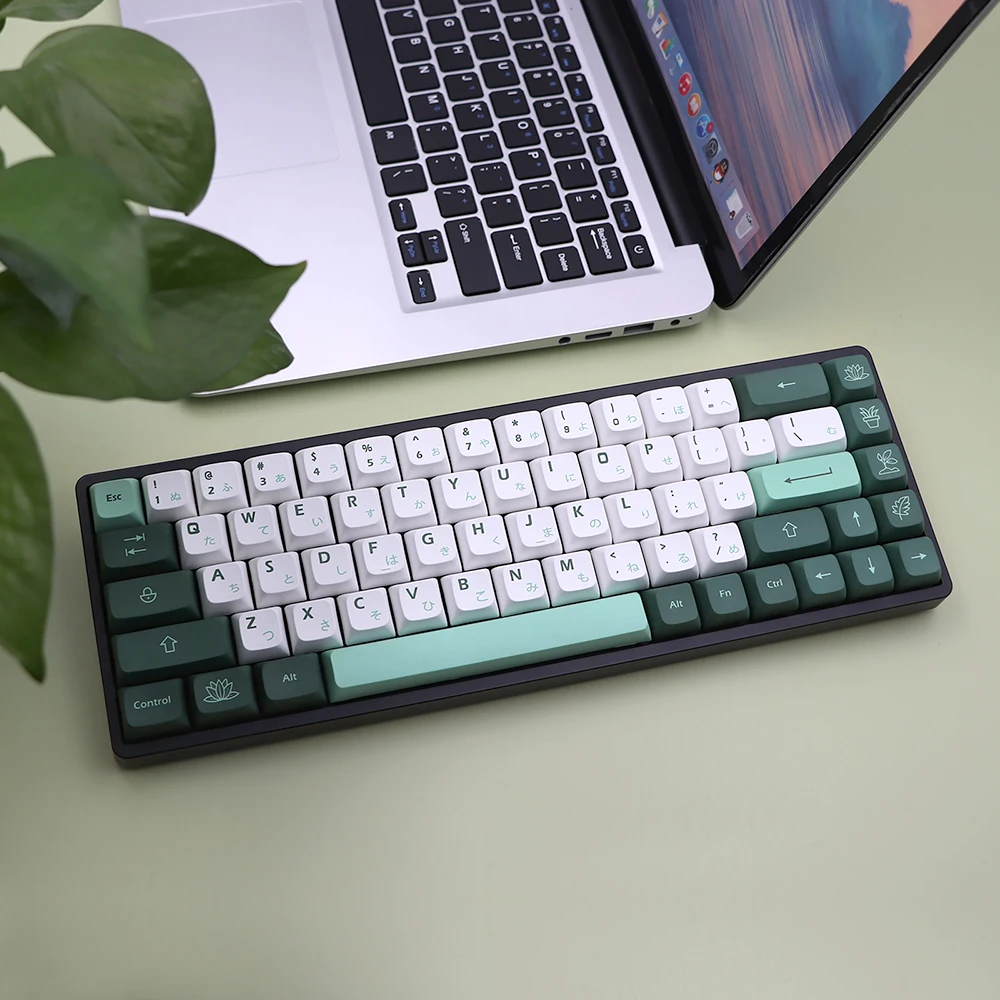 137 Keys GMK Botanical Keycaps XDA Profile Keycaps PBT DYE-Sublimation Mechanical Keyboard Keycap For MX Switch 6.25U 7U Space