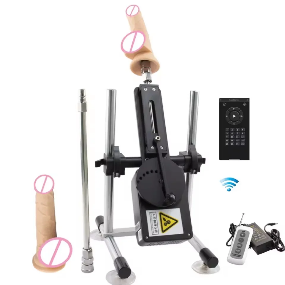 FREDORCH Wireless Remote Control Sex Machine for Women and Men Telescopic Masturbation Machine with Dildo Attachment Sex Toys