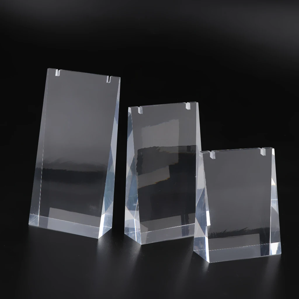 3pcs Acrylic Pendant Necklace Earring Display Stand Jewelry Holder Organizer
