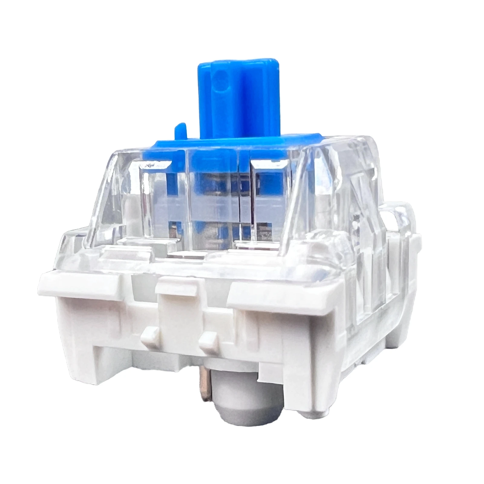 ZhouWang White Keycap 3-Pin Tactile Switch / 60g Actuation Force / Compatible with Mechanical Keyboard Switches