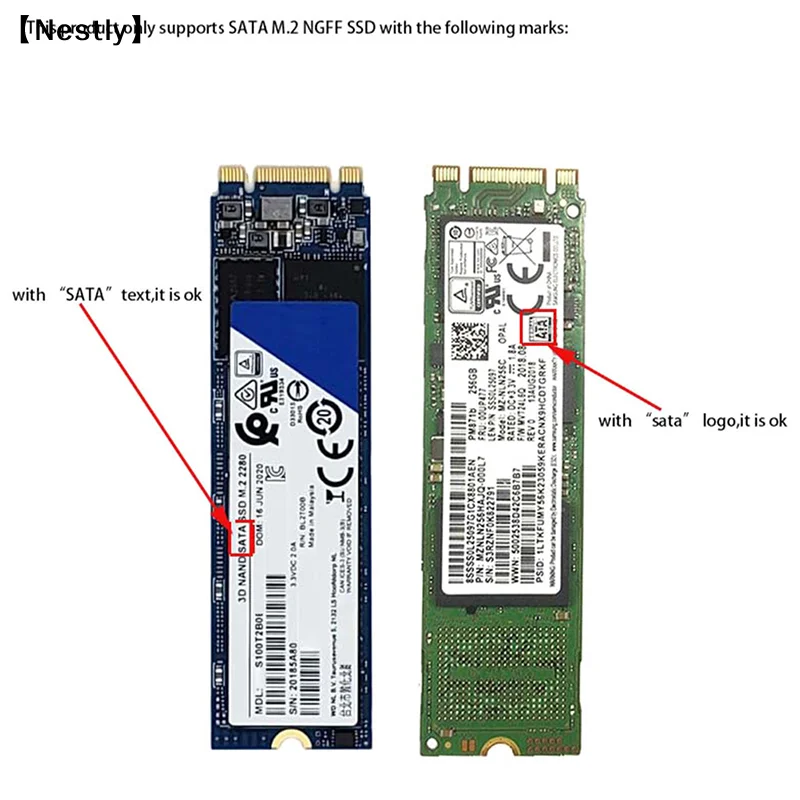 NEW SATA M.2 NGFF SSD to 2.5" SATA 2.5" SATA to M.2 NGFF SSD Adapter Riser Card Hot SaleNest