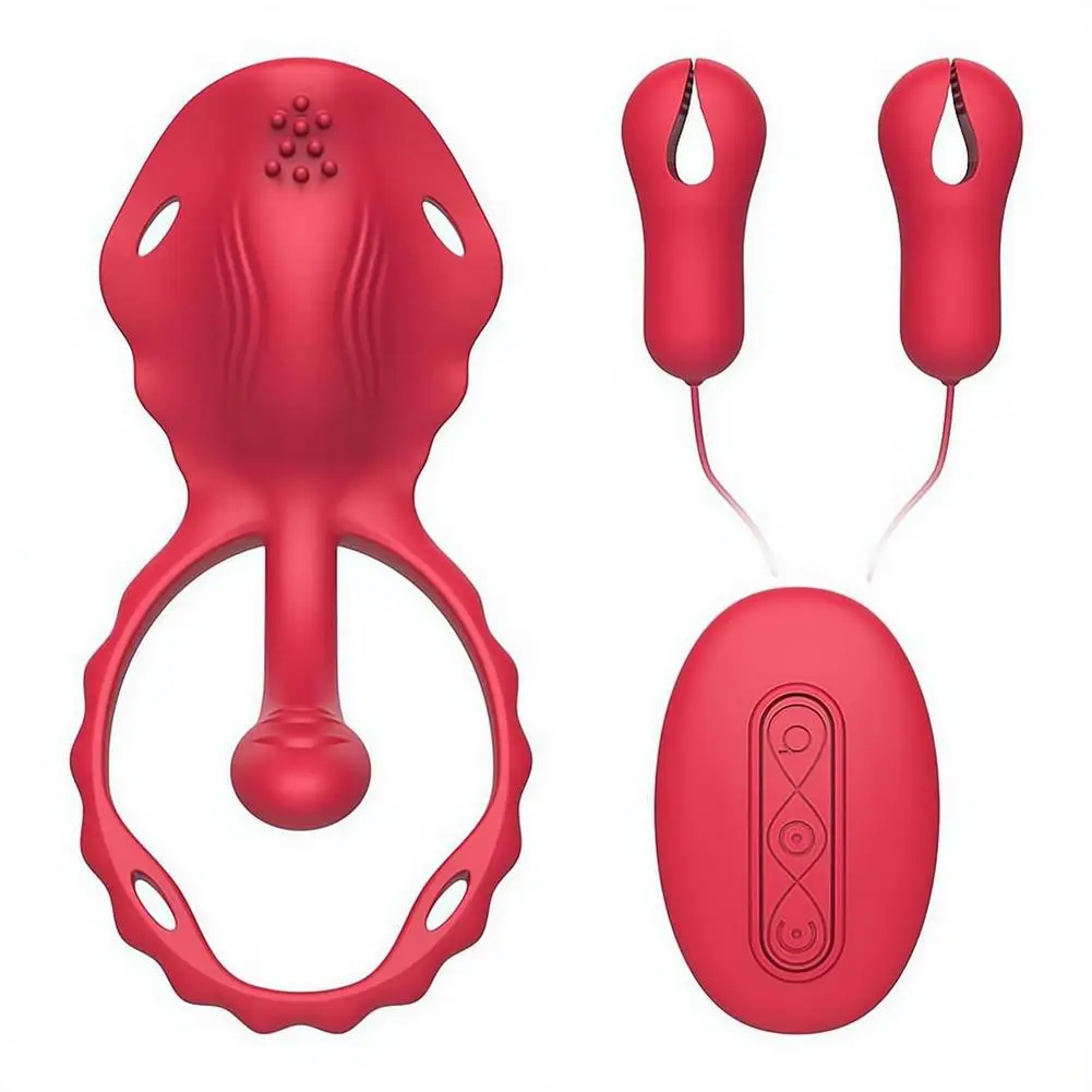 Breast clamps fun accessories - Women's body-injecting vibration rod, silent wearable women's toy, egg-shaped wearable accessory