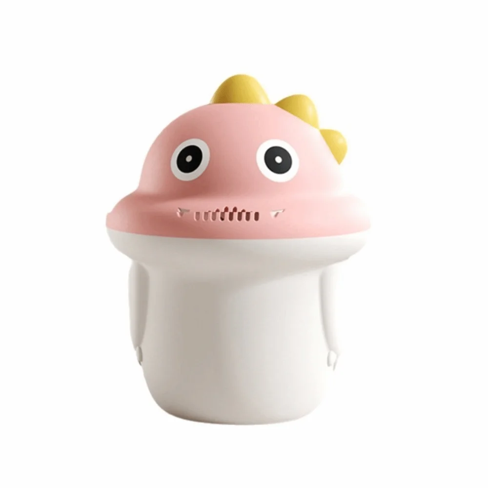 Dinosaur-Shaped Hair Washing Cup Front Rinse Holes Side Handle Bath Jug Comfortable Smooth Shampoo Rinse Cup Bathroom Routine