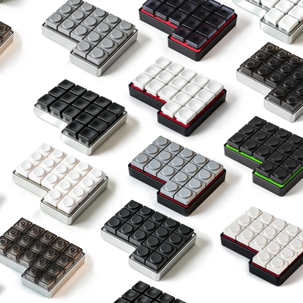 SP34 Aluminum Low Profile Split Keyboard Custom Bluetooth Wired Dual Mode Split Mechanical Keyboard Hot Swap Ergonomics CHOCV2