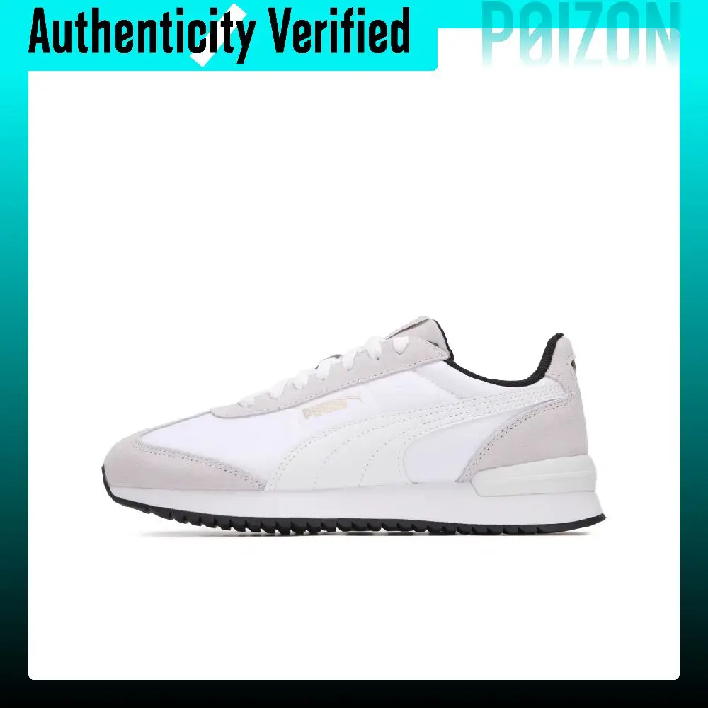 PUMA R78 Nylon Abrasion Resistant Low top Casual Shoes Unisex Gray White 399250-11