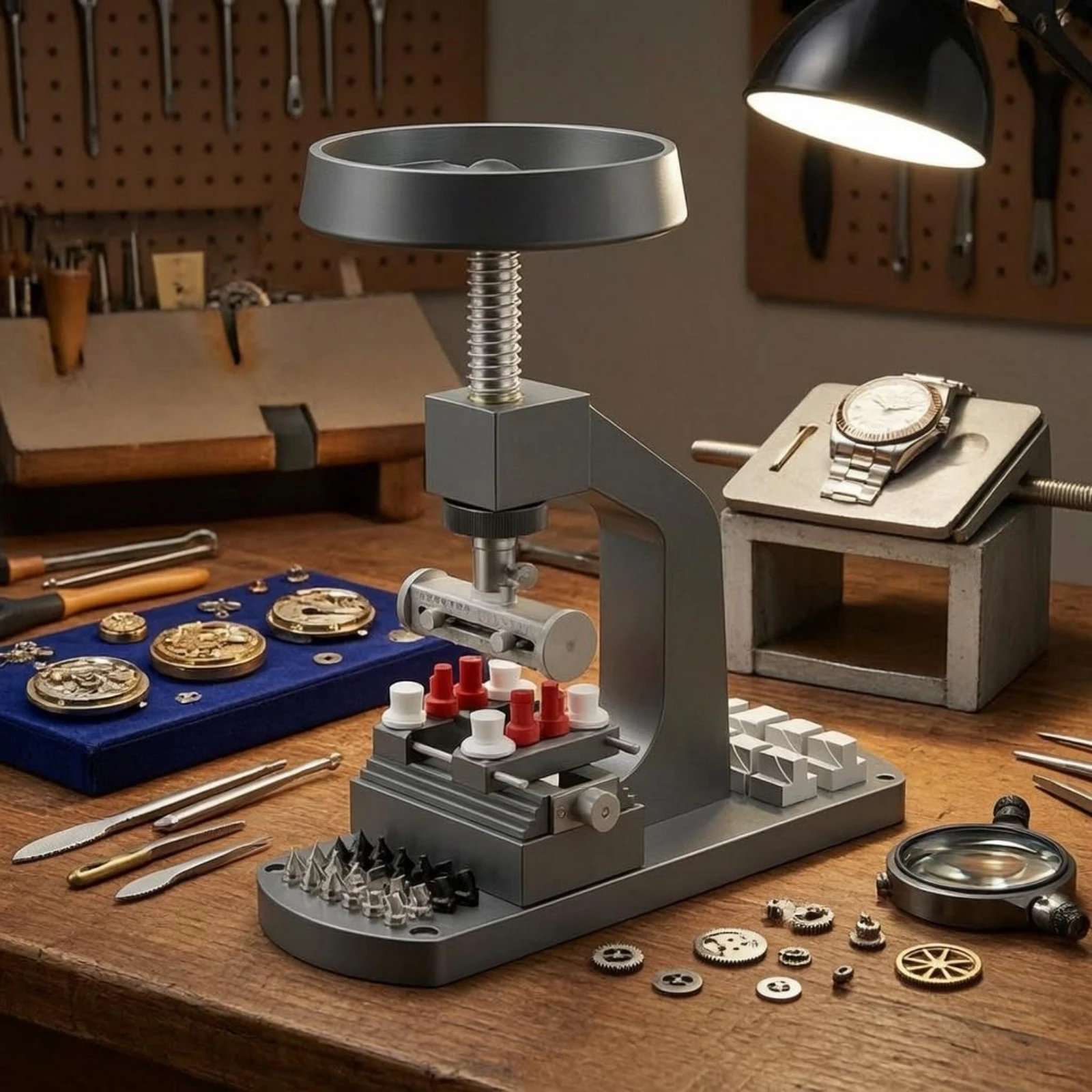 Screw-Back Watch Case Opener Clamping Tabletop Watch Case Opener Metal Stable