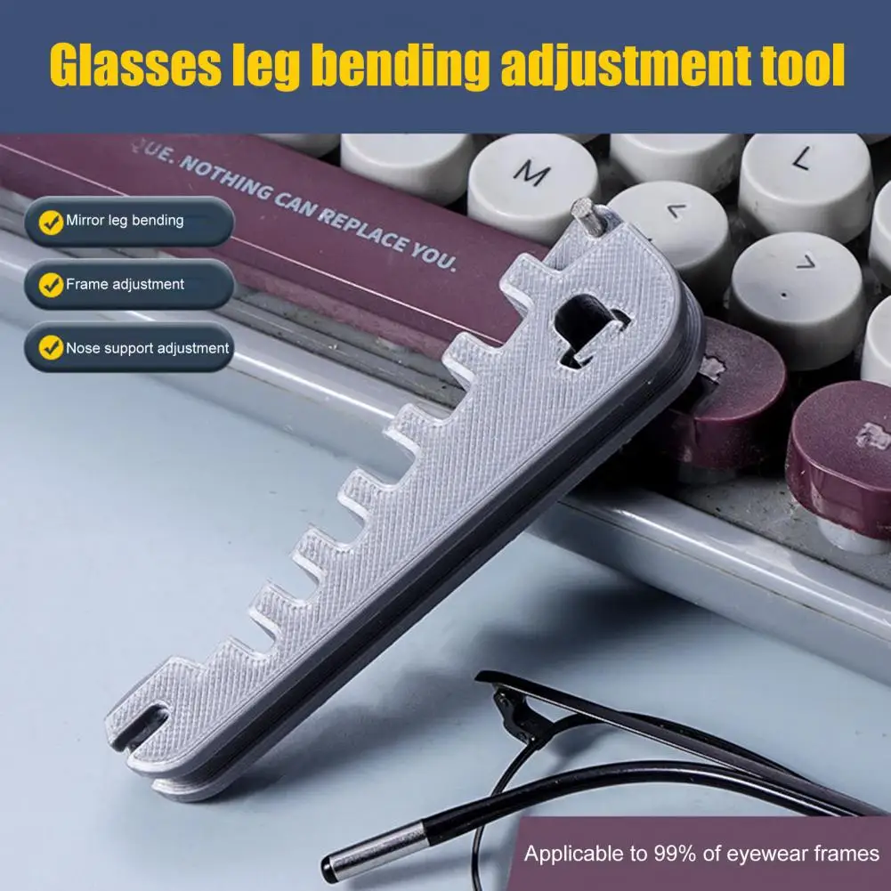 Metal Frame Adjuster Tool Eyeglass Curvature Adjuster Tool Glasses Temple Arm Bender Nose Pads Repair Kit Professional Optician
