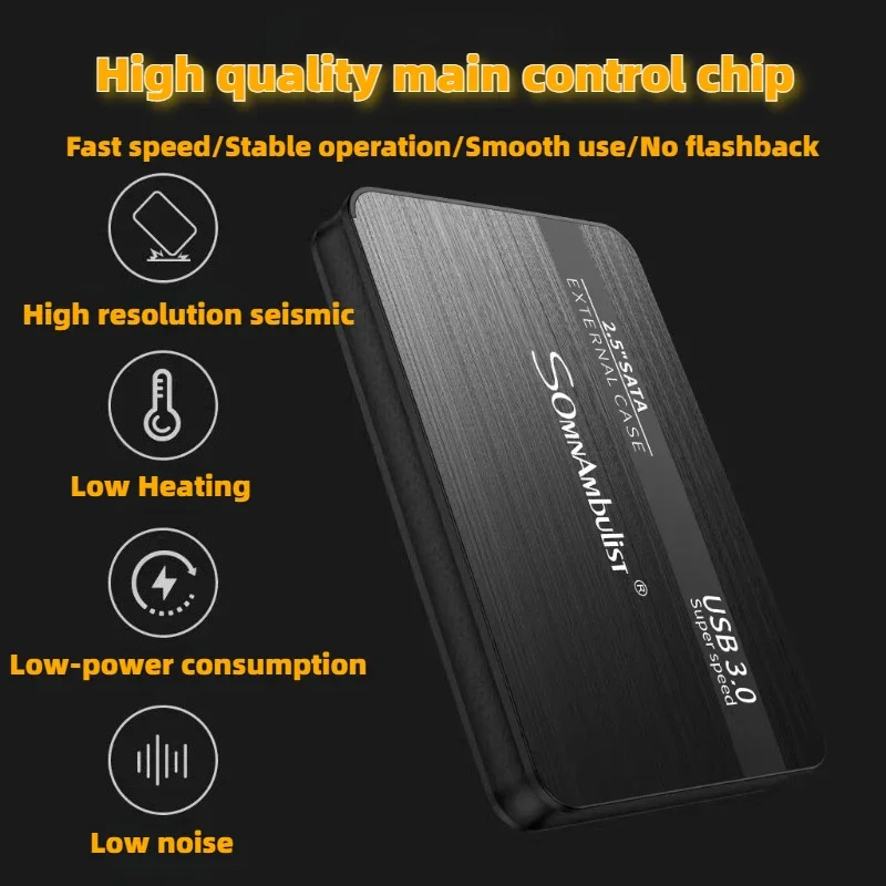 HDD External Hard Drive 500GB High Speed 3.0 Portable Hard Drive  Large Capacity Circumscribed Mechanical Hard Drive