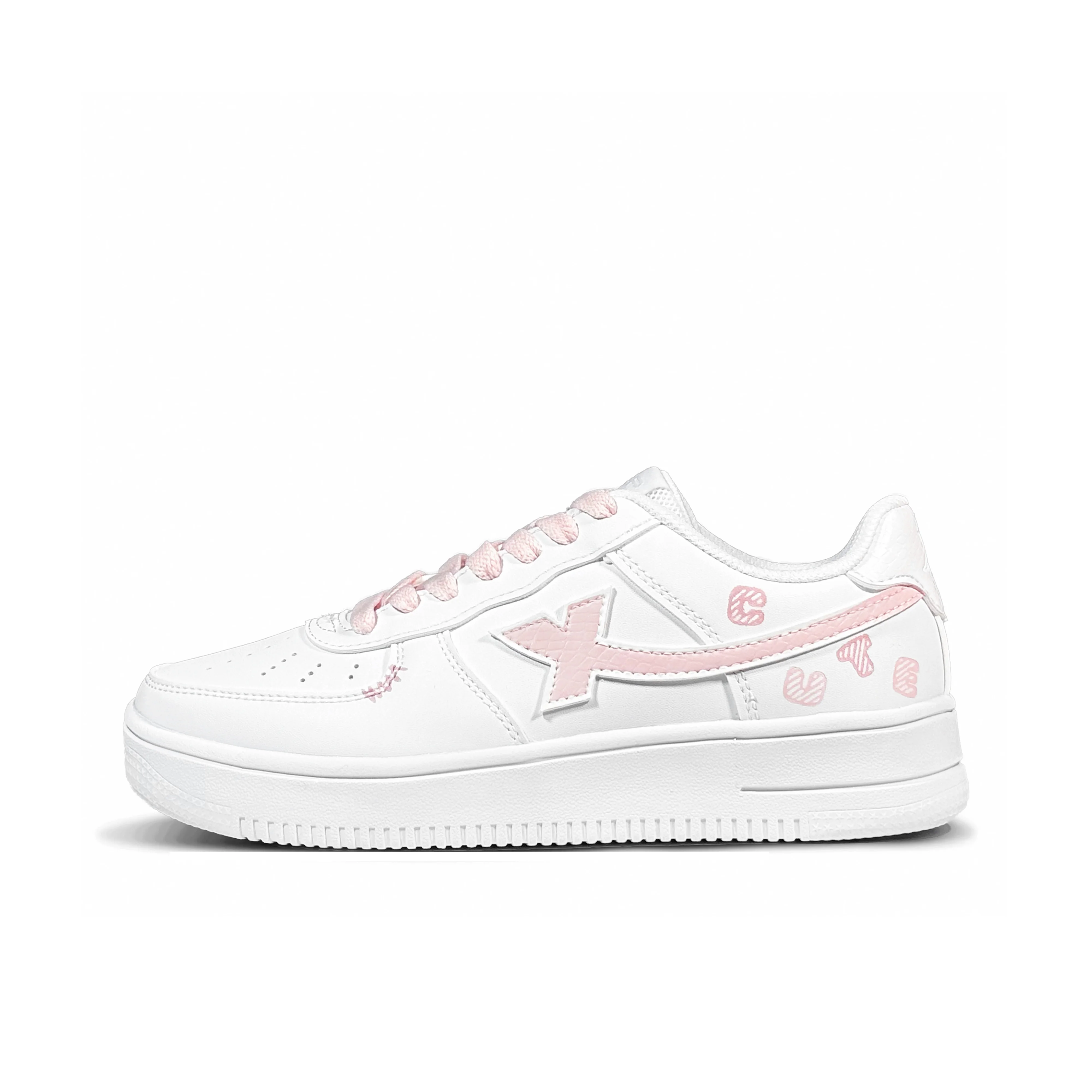 XTEP Skate Shoes Women's Low Top White
