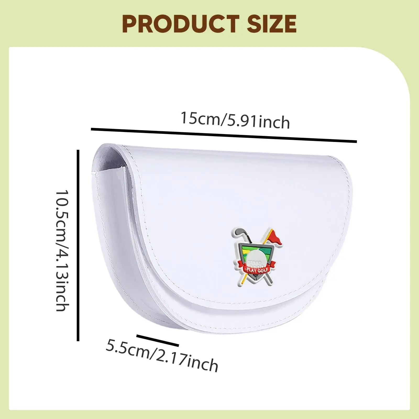 Compact Golf Rangefinder Carrying Case Waterproof PU Material Fanny Pack for Belt Waist Bag Gift for Golf Enthusiasts