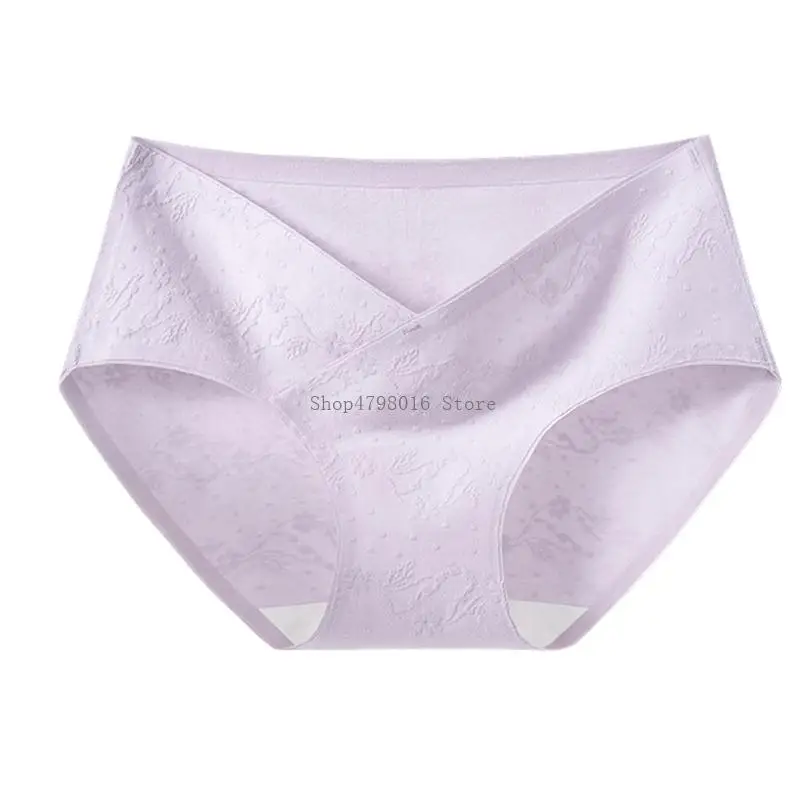 Wide Low Rise Maternity Underpants Providing Elastic Support for Pregnancy Belly Comfort and Postpartum Use