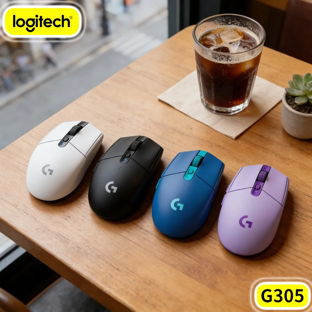 G305 Logitech Gaming Mouse Wireless LIGHTSPEED 6 Config Buttons Smooth In Game Control For PC Mac
