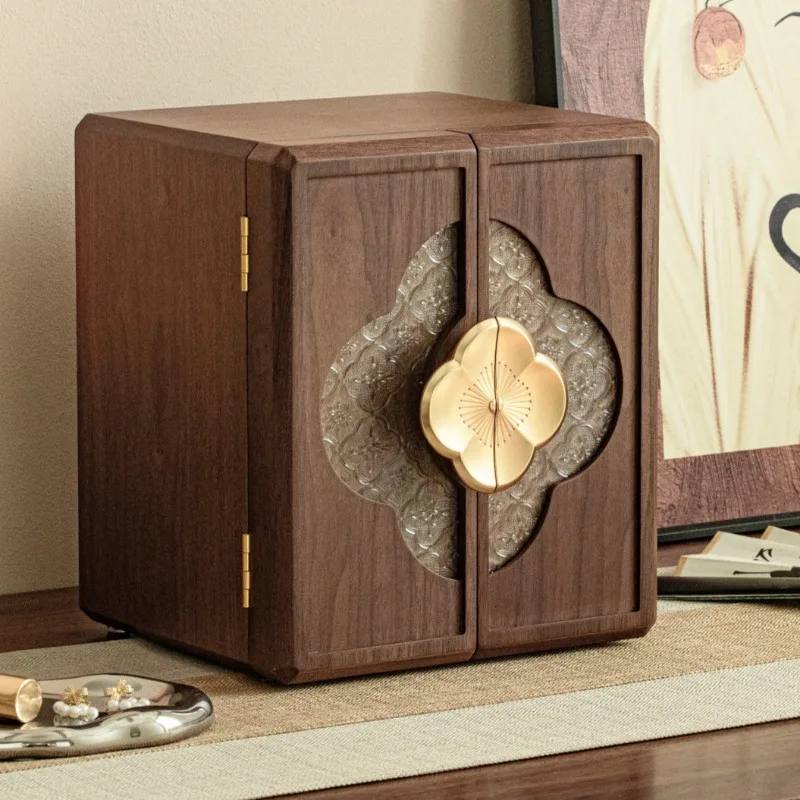 Wooden Jewelry Storage Box Large Jewellery Organizer Boxes Craft Necklace Bracelet Pendant Cases Aesthetic Ring Earrings Case