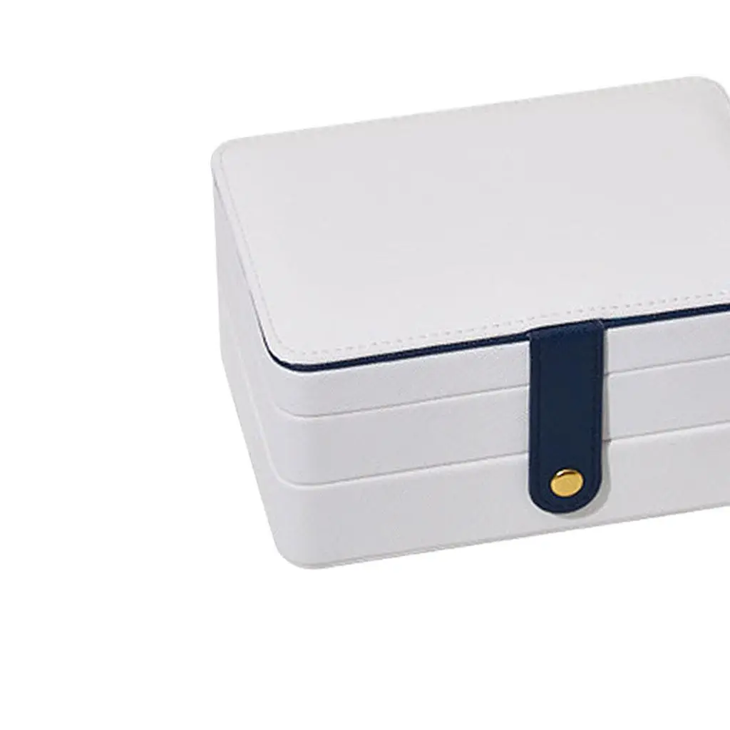 Jewelry Box Organizer with Soft Lining and Hanging Hooks for Earrings Necklaces Bracelets Travel Use