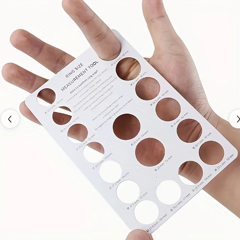 Reusable Ring Sizer Measuring Card for US/EU Finger Sizing - Durable Accurate Wear-Resistant Jewelry Gauge Tool