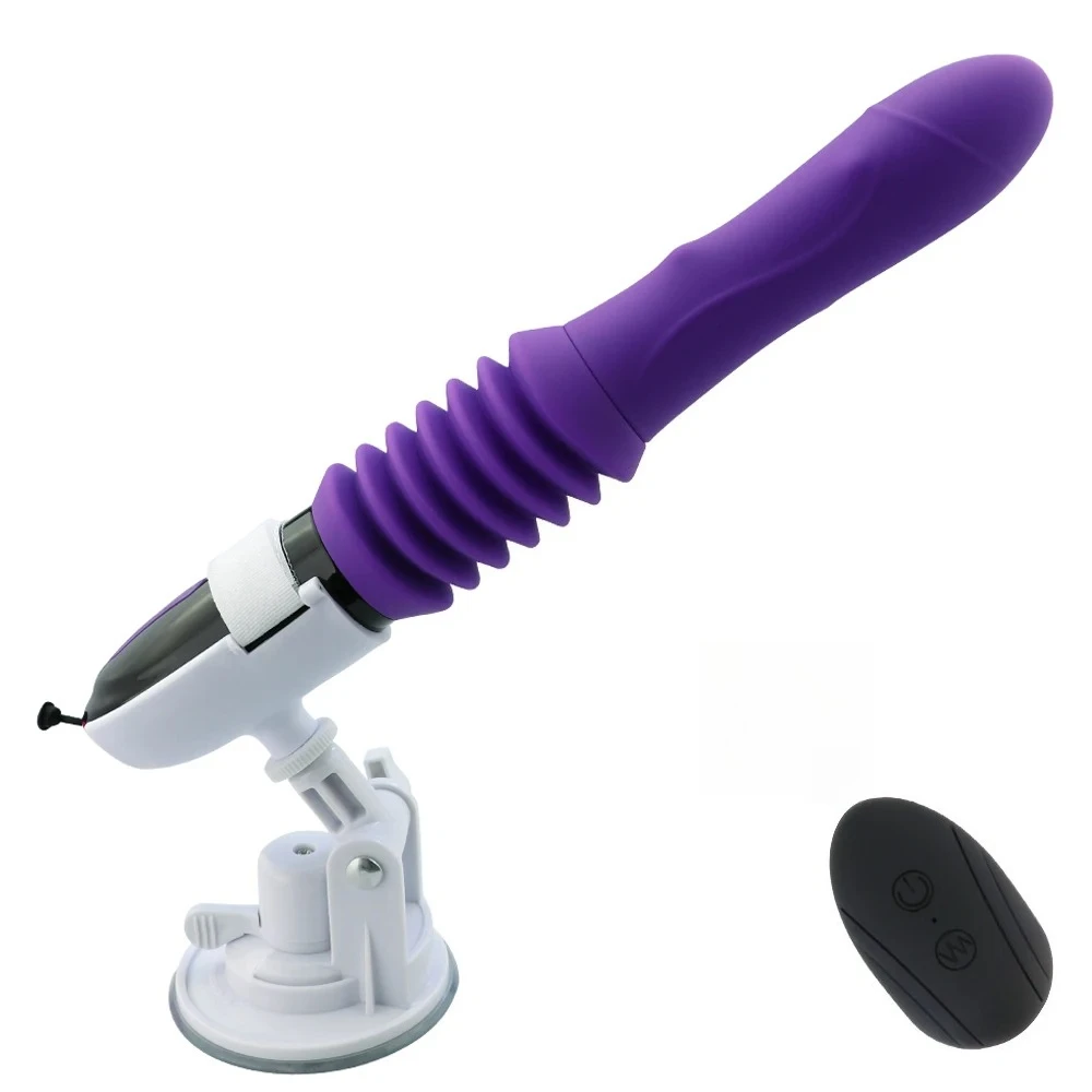 Telescopic Dildo Vibrator Automatic Up Down Massager G-spot Thrusting Retractable Pussy Vibrate Large Size Sex Toys for Women