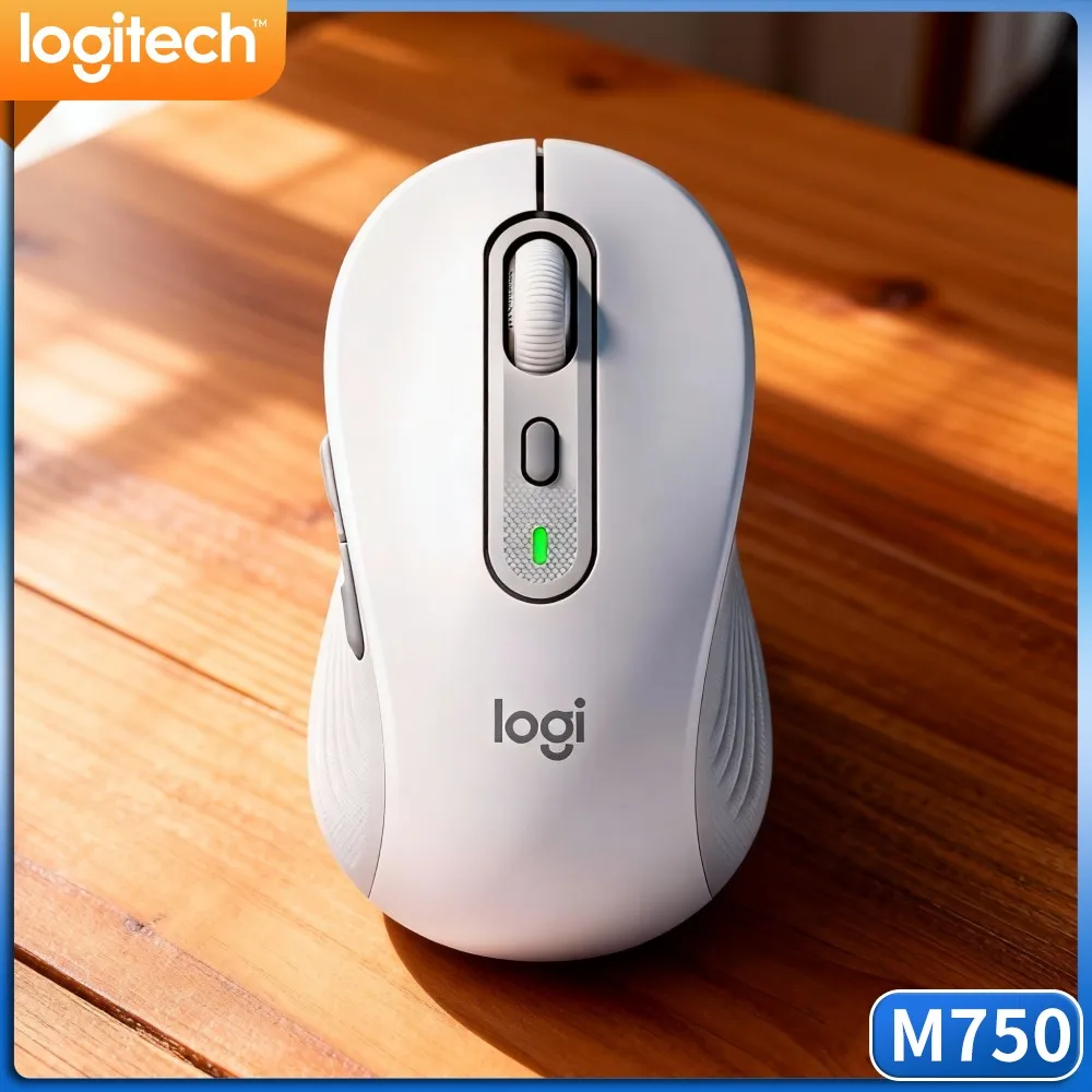 Ergonomic M750 Wireless Mouse Custom Shortcut Buttons 4000 DPI Precision Dual Connection Pad Practical Pick Tool