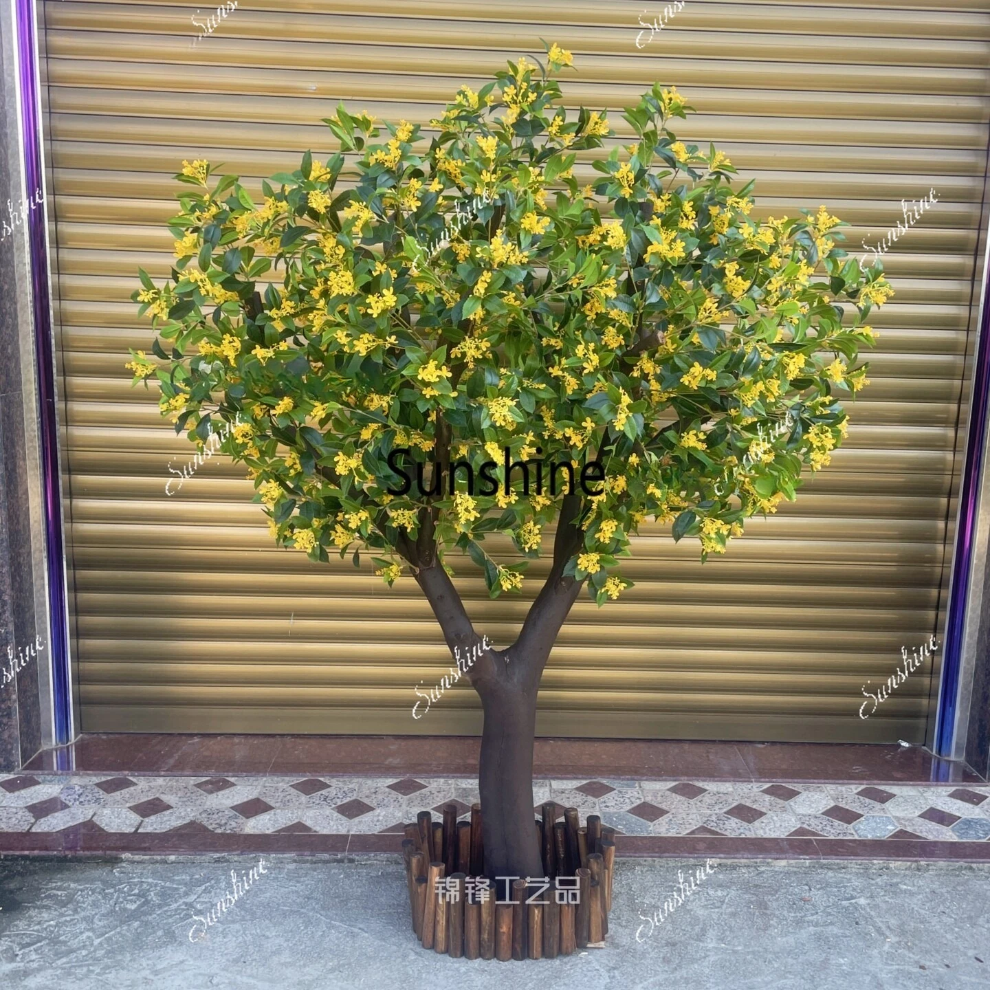 Simulation fake tree decoration stage hotel shopping mall props large-scale landscaping