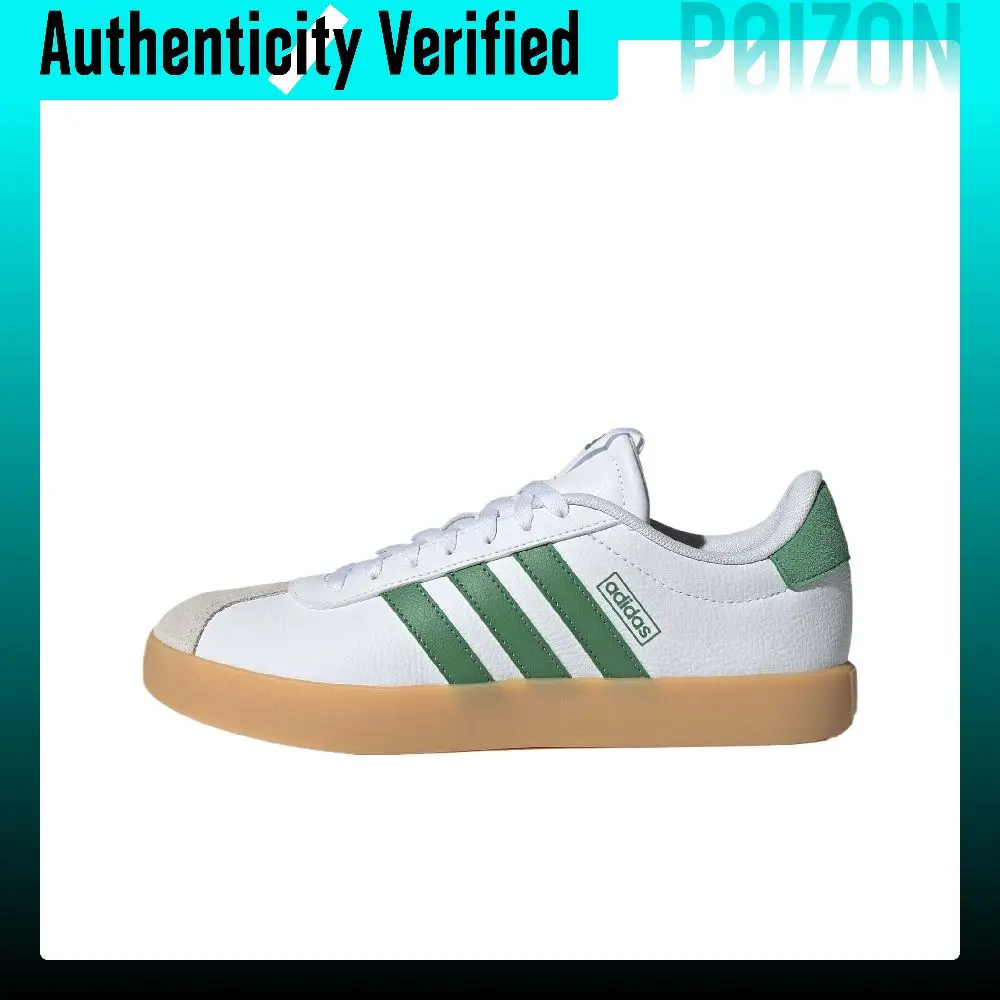 Adidas VL COURT 3.0 Low top Skateboard Shoes Unisex White Green KI0563