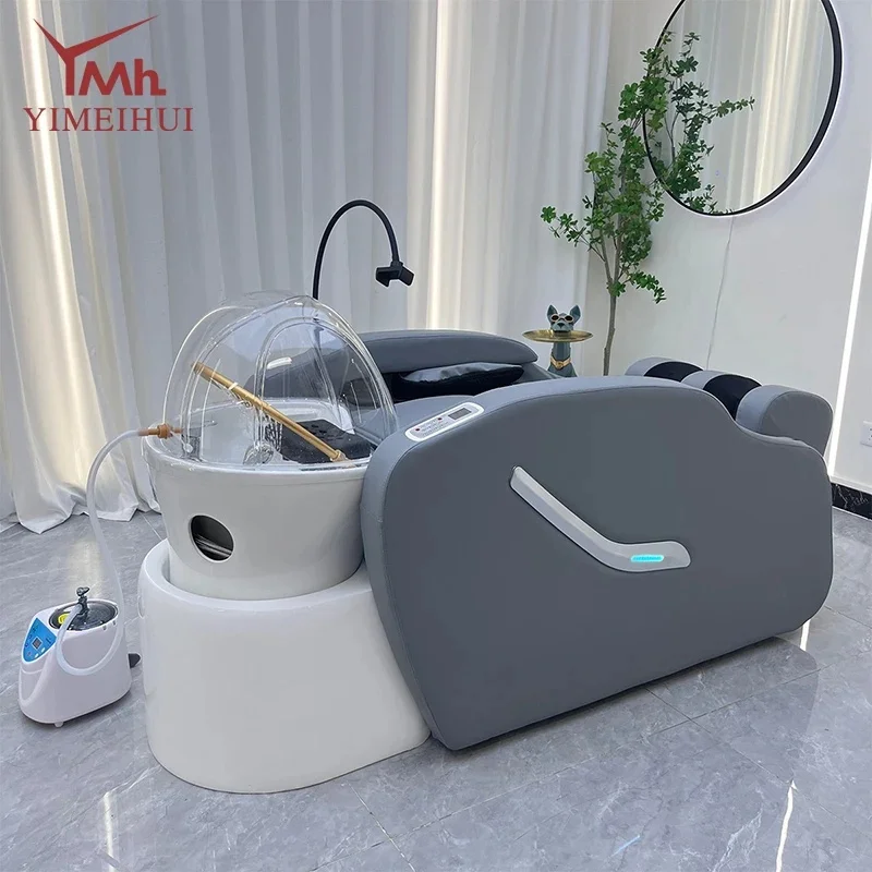 Modern hair washing bed, hair care SPA, hair salon, massage