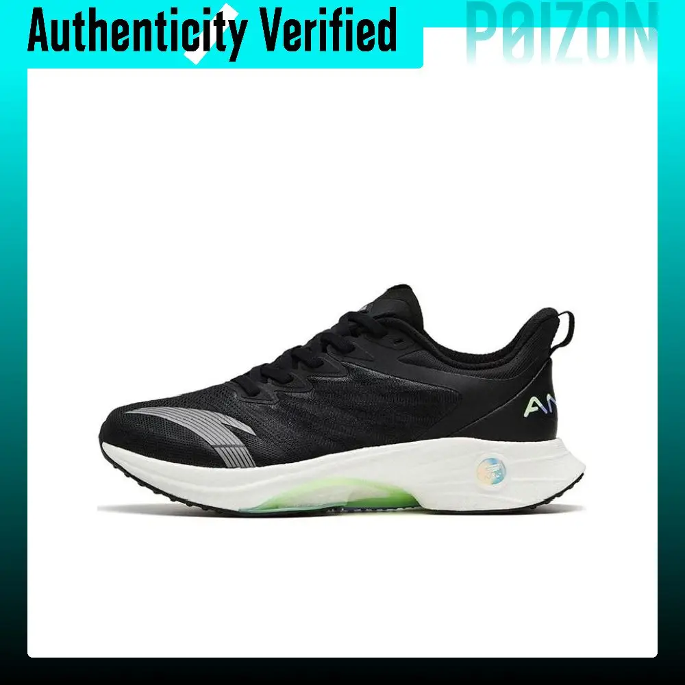 Anta MACH 3.0 Mesh Slip Resistant Abrasion Resistant Low top Running Shoes Women's Black White 122325583-7