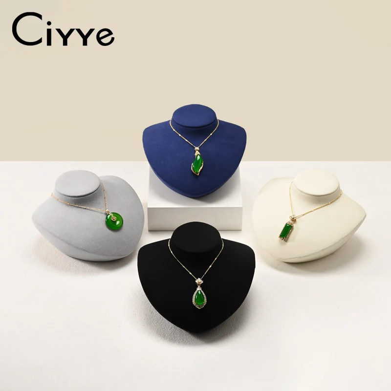 Ciyye High End Necklace Display Rack Jewelry Portrait Rack Neck Necklace Display Props Pendant Jewelry Window Display Necklace
