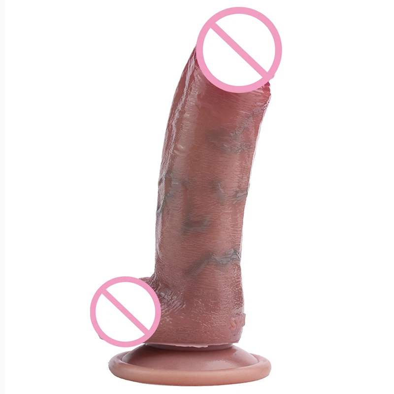 15.7*3.8cm Soft Silicone Small Dildo Realistic Penis Nude Fake Dick Women Masturbator Adult Sex Toys for Vagina Prostate Sexshop