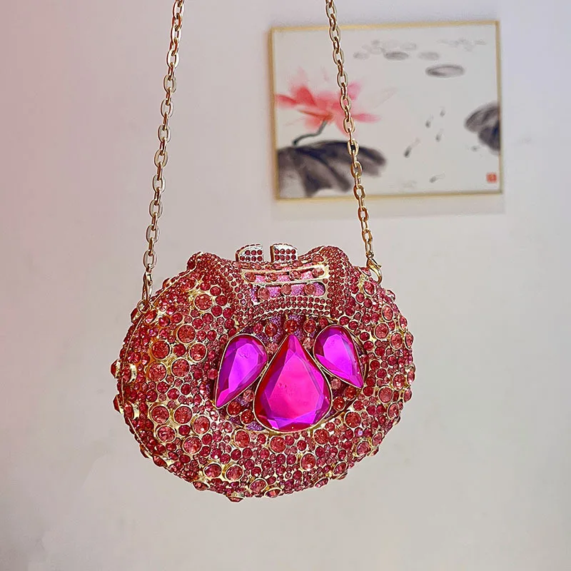 Diamond Set Dinner Bag Banquet Diamond Clutch Women's Bag Carteras Diseador De Lujo Rhinestone Purse