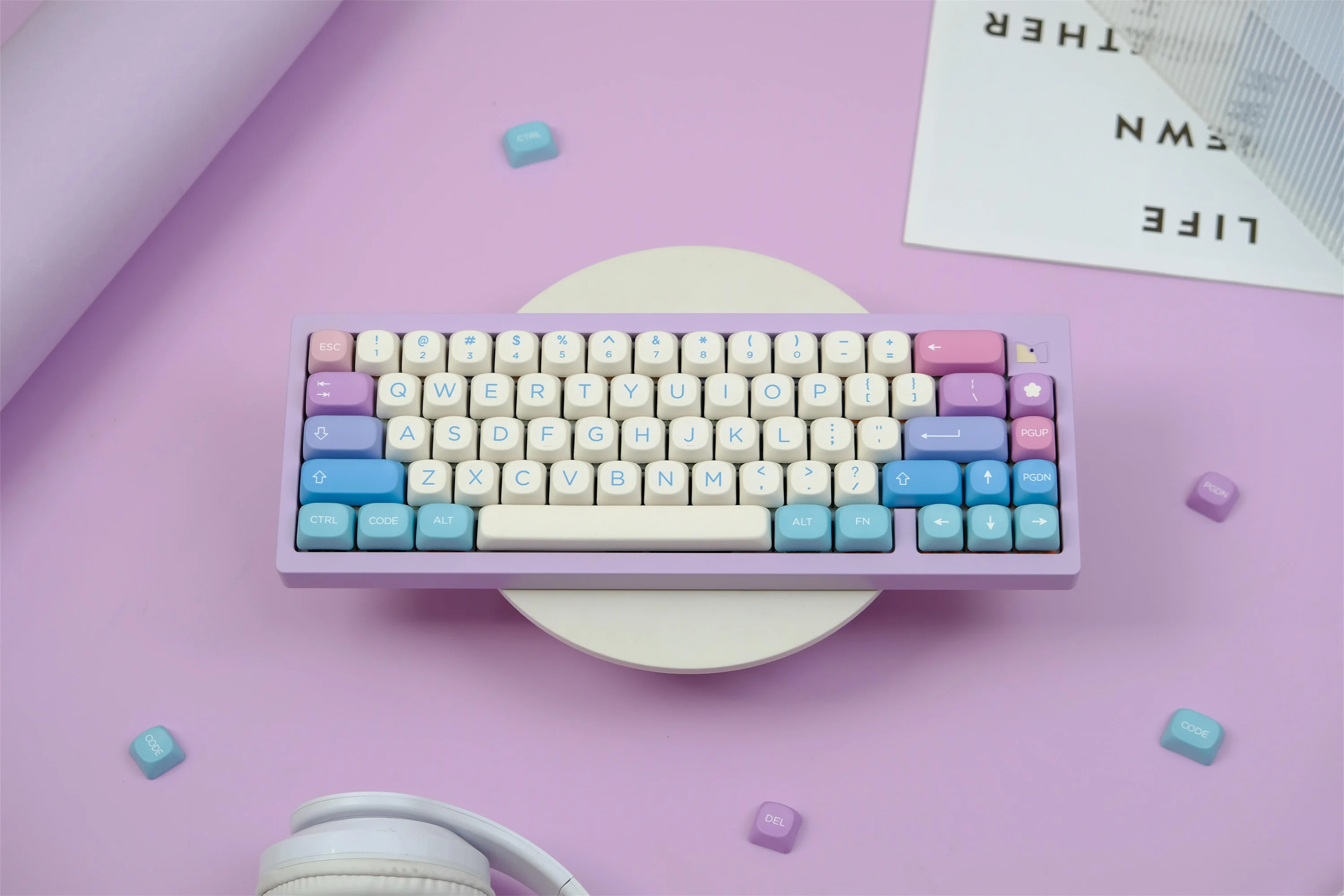 GMK Fairy Keycaps 126 Keys PBT Keycaps MOA XOA Profile DYE-SUB For MX Switch Wooting Mechanical Keyboard Keycap ISO ANSI Layout