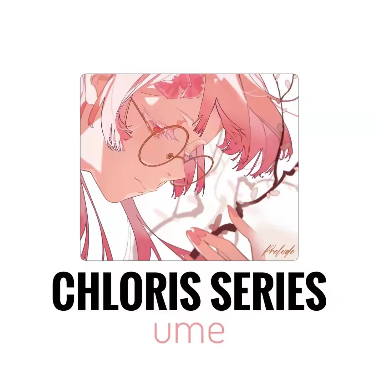 Chloris SeriesUme Fine Control Mouse Pad Prelude Gaming Mouse Pad 4904204mm Inoue Slimflex Bottom Adhesive