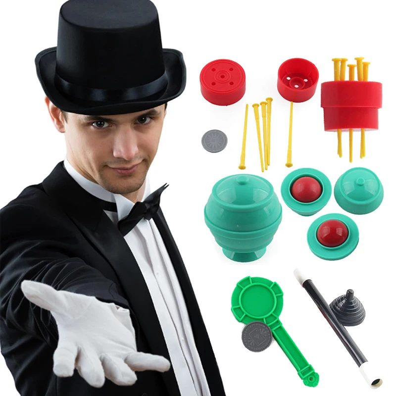 Magic Prop Toy Set Developmental Game Halloween Trick and Treat Props Festival Party Gathering Children Close Up Magic TMZ