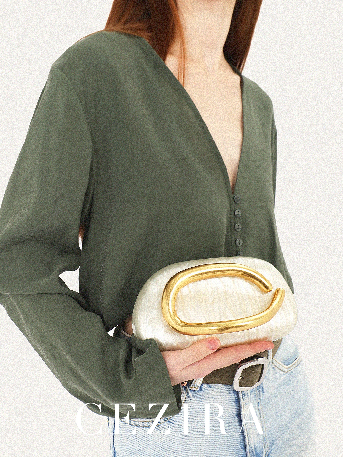 Women Evening Bag Luxury Elegant Fashion Acrylic Clutch Novelty Shaped Metal Handle Hard-case Handbag for Party Banquet Wedding