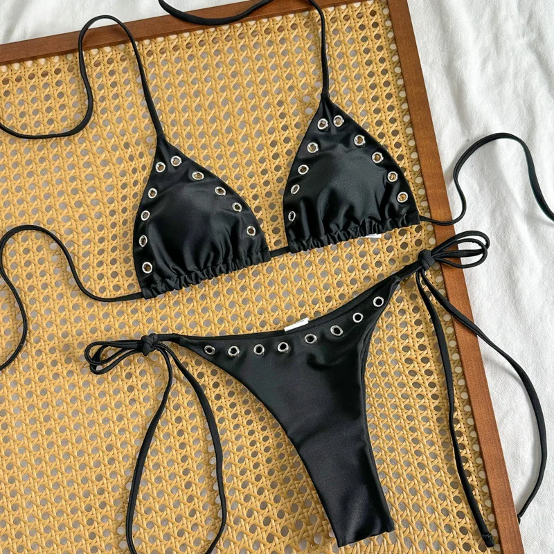 Black Sexy Bikinis 2026 Women Swimwear Female Swimsuit For Swim Wear Bathing Suits Brazilian Bikini Set Beachwear Pool Bather