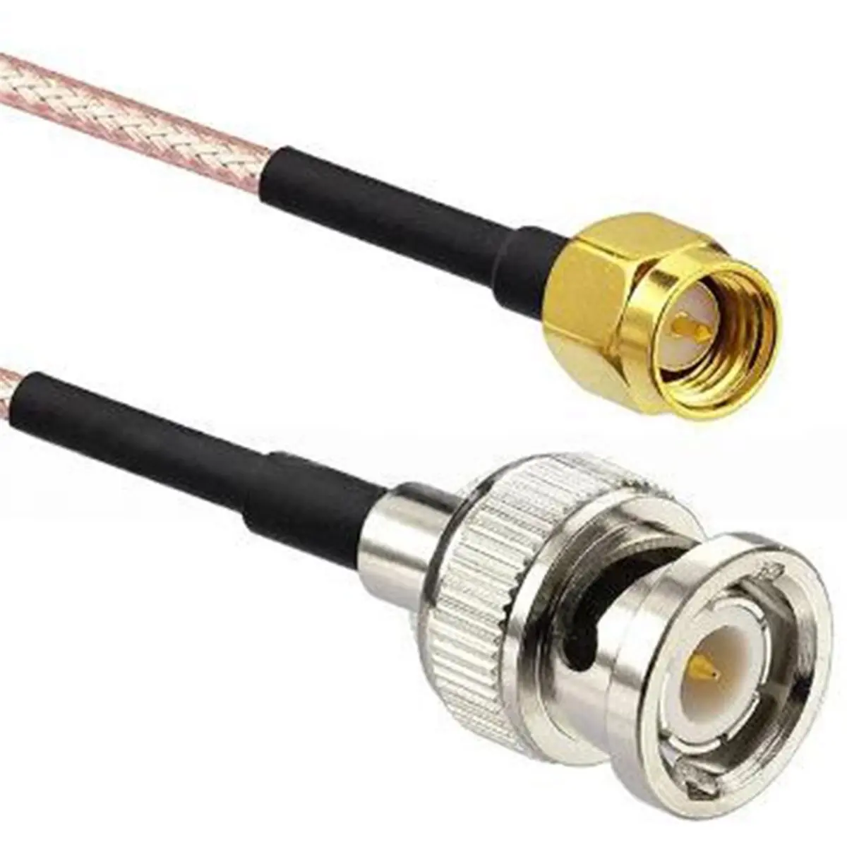 HOUSEHOLD*GOOD 50CM RG316 Low Loss Coaxial Cable SMA Male to BNC Male Antenna Extension Cord
