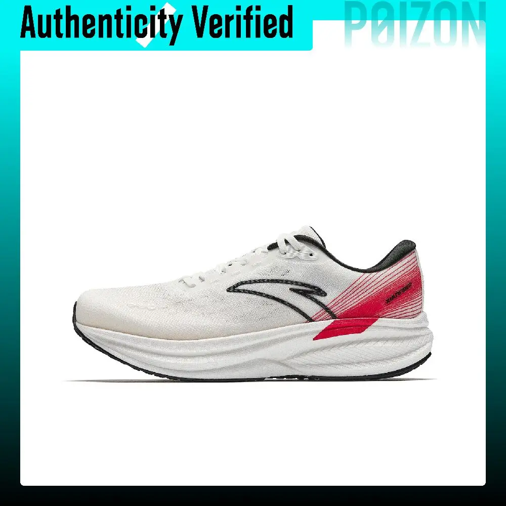Anta Champion 3 Training Long Distance Running Shoes Men's Papyrus White/Basic Black/Fiery Red 912615593-1