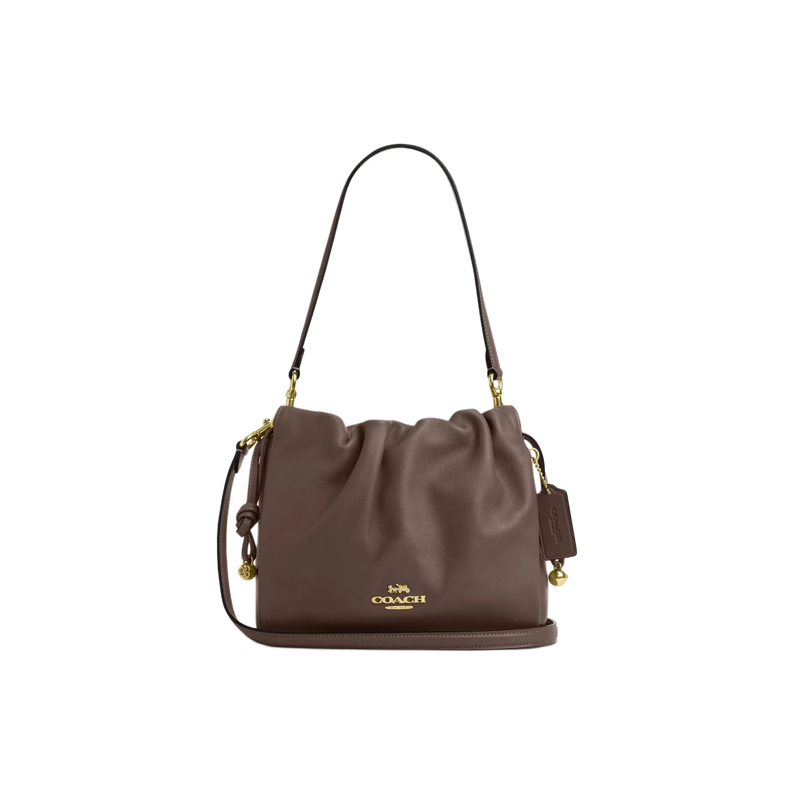 COACH Faye Leather Crossbody Bag, Shoulder Bag Small Women's Tan CT763-IMV2R