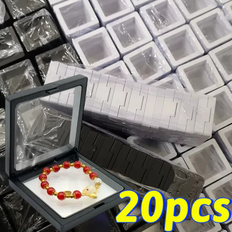 Black White Multi Functional Jewelry Display 3D Storage Box Bracelet Necklace Portable Collectibles Storage Display Boxes Case